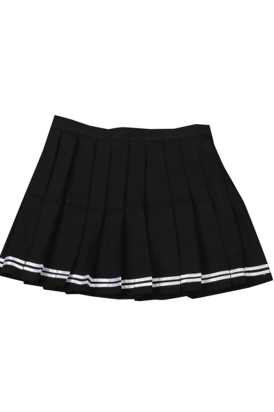 GH205 manufacturing bust cheerleading skirt custom pleated cheerleading skirt rehearsal invisible zipper cheerleading skirt supplier  a line cheer skirt detail view-4